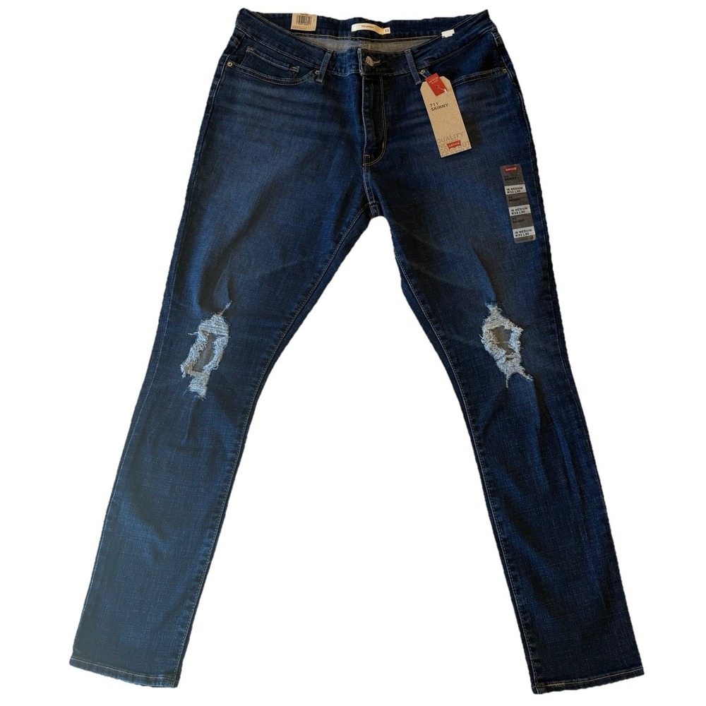 NWT LEVI'S Women's 711 Skinny Mid Rise Slim Through Hip & Thigh SZ 16 W33 X L30